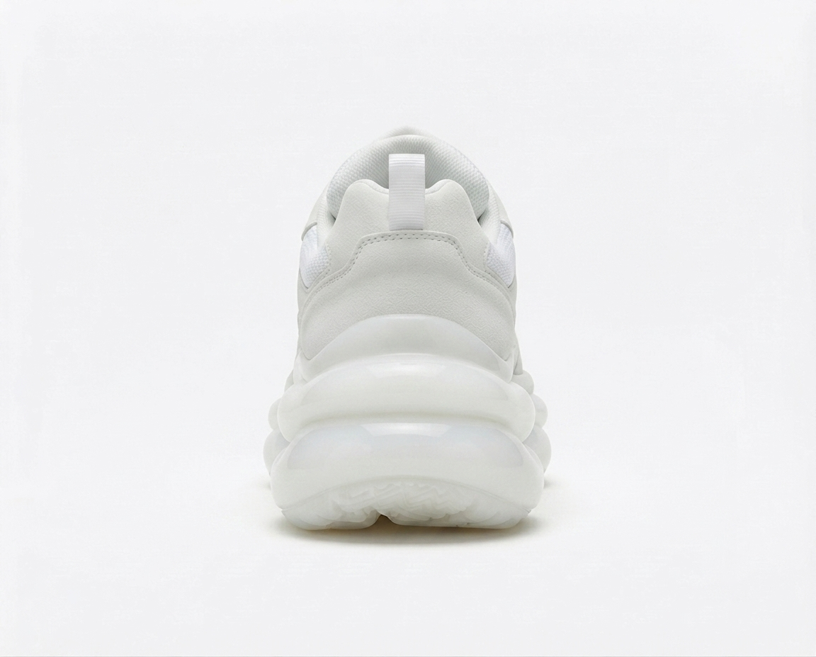 CloudBubble Max Platform Sneakers – All White
