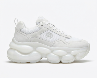 CloudBubble Max Platform Sneakers – All White