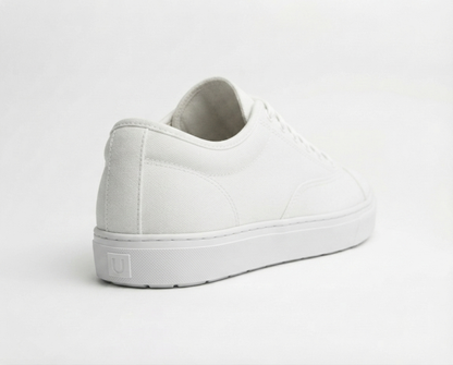 Essential White Canvas Low-Top Sneakers