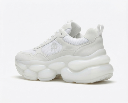 CloudBubble Max Platform Sneakers – All White