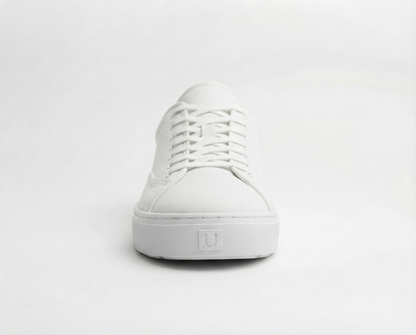 Essential White Canvas Low-Top Sneakers