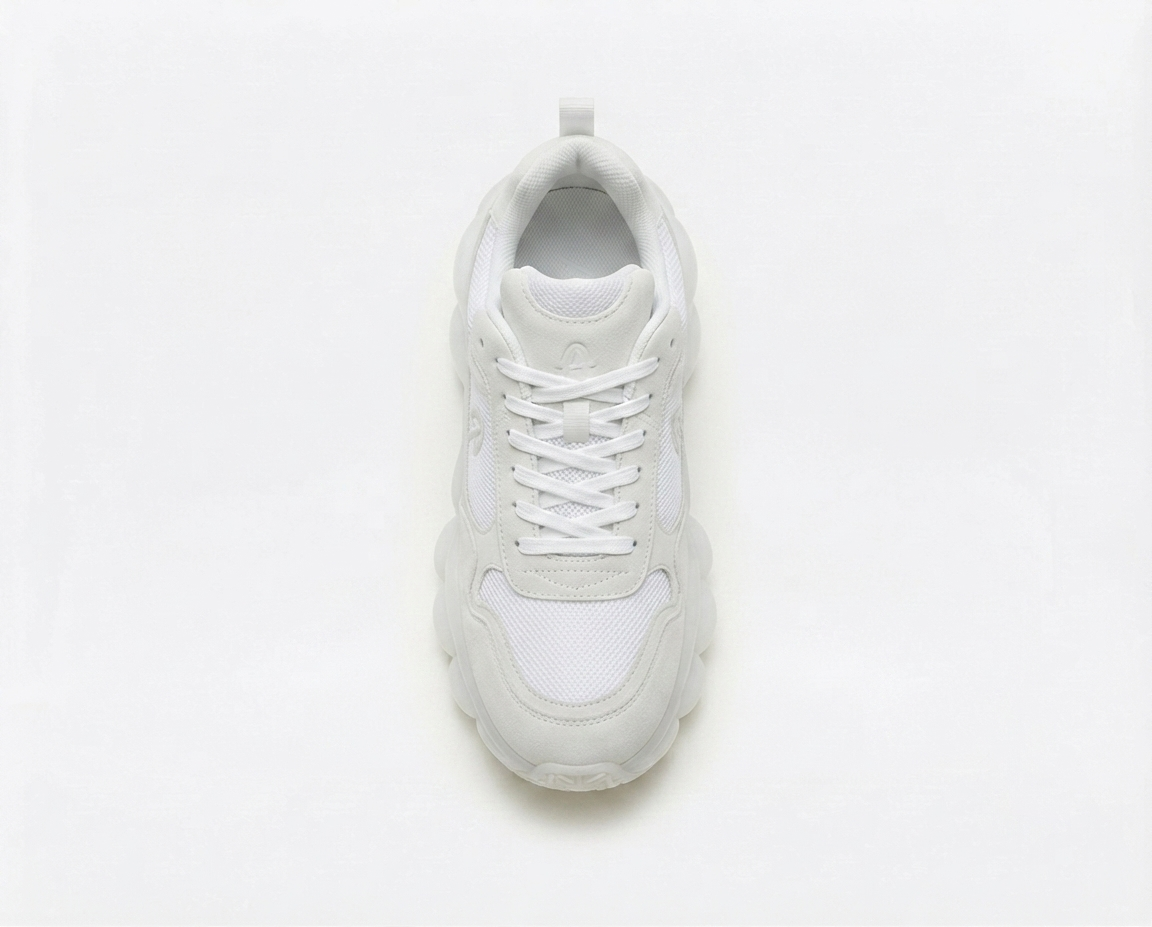 CloudBubble Max Platform Sneakers – All White